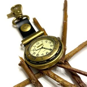 McGregor Willow Bay Vintage Pocket-Lite Quartz Stainless Steel Back Pocket Watch